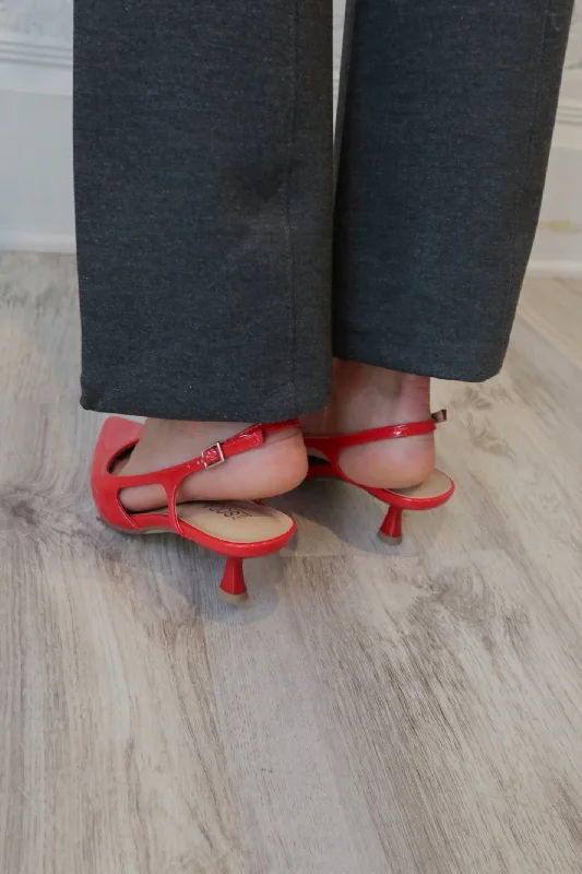 Bell Red Patent Heel