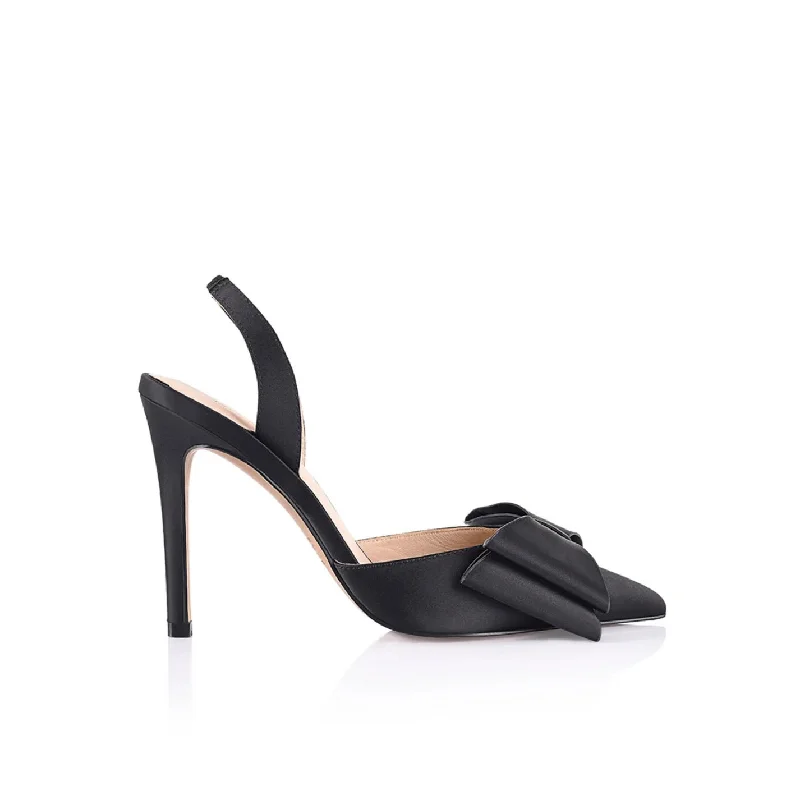 Lee Pump - Black Satin