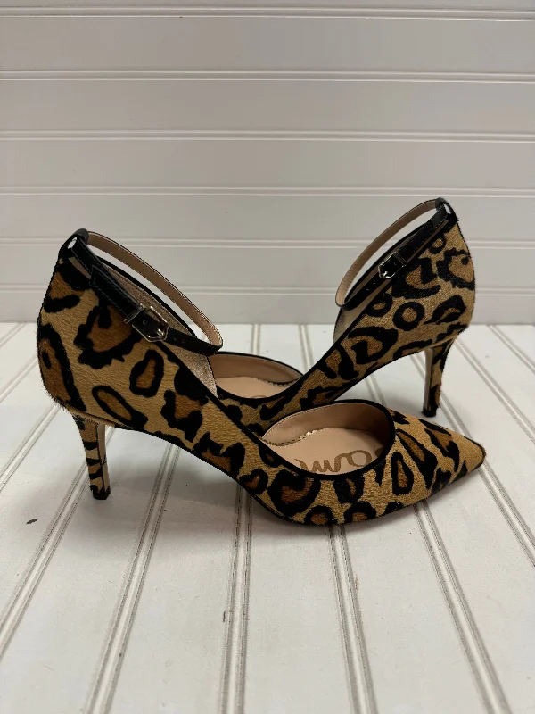 Shoes Heels Stiletto By Sam Edelman In Leopard Print, Size: 9