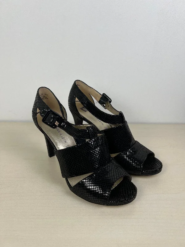 Snakeskin Print Shoes Heels Stiletto Anne Klein, Size 10